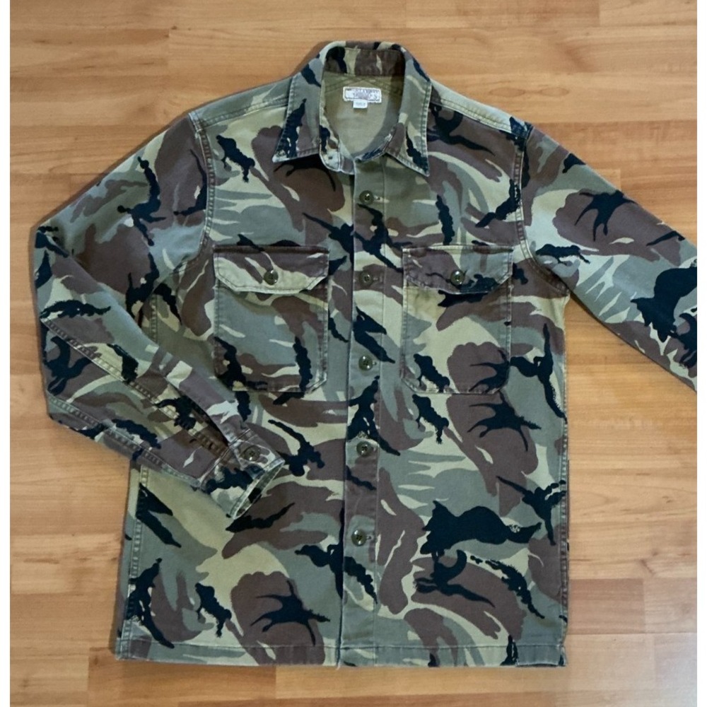 Wallace & Barnes Men's Camo Chore Field Jacket‎ Size Small J.Crew Workwear